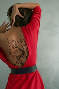 love this tree tattoo. would love to have something in this style