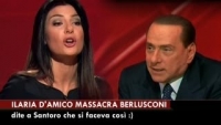 Ilaria D'Amico massacra Berlusconi. (Dite a Santoro che si faceva così)